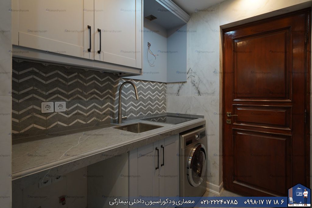 Nimarchy.com - دکوراسیون آشپزخانه مدرن و شیک نئوکلاسیک نیمارکی