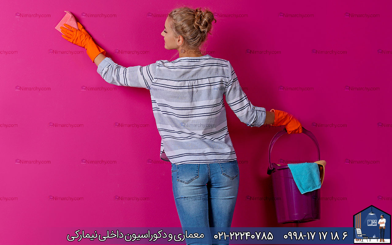 Nimarchy.com-چگونه-کاغذ-دیواری-را-تمیز-کنیم