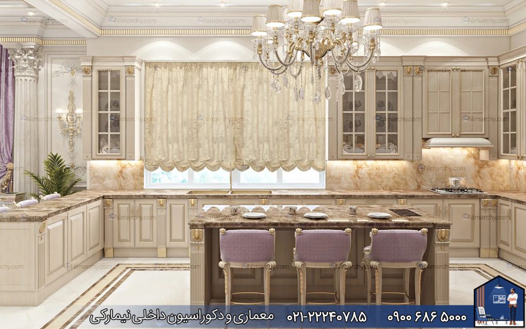 Nimarchy.com-دکوراسیون-آشپزخانه-نئوکلاسیک