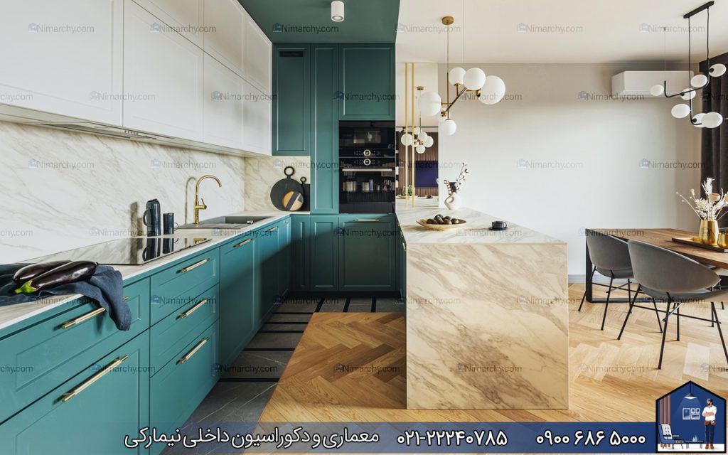 www.nimarchy.com-دکوراسیون-فضای-بین-آشپزخانه-و-پذیرایی-با-جزیره