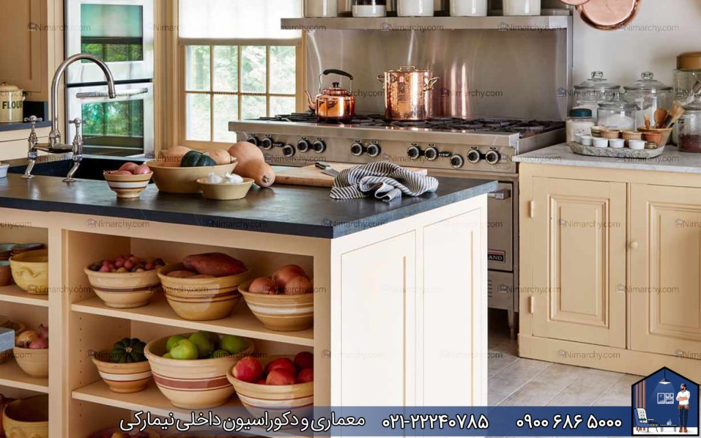 www.nimarchy.com-دکوراسیون-فضای-بین-آشپزخانه-و-پذیرایی-با-قفسه-نکهدارنهدن،-شلف-و-...