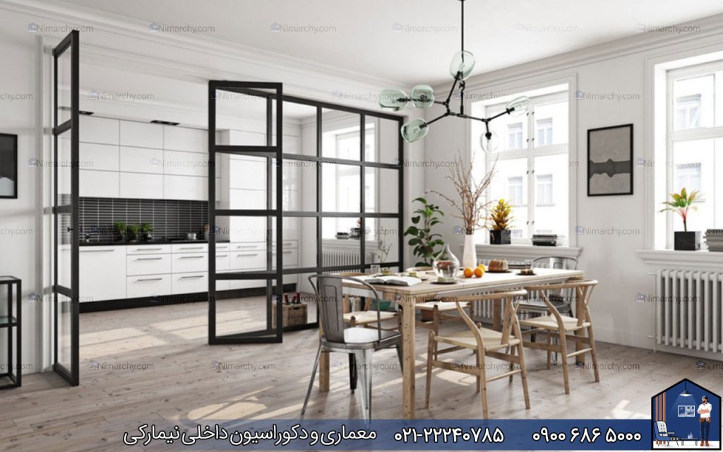 www.nimarchy.com--دکوراسیون-فضای-بین-آشپزخانه-و-پذیرایی-با-پارتیشن