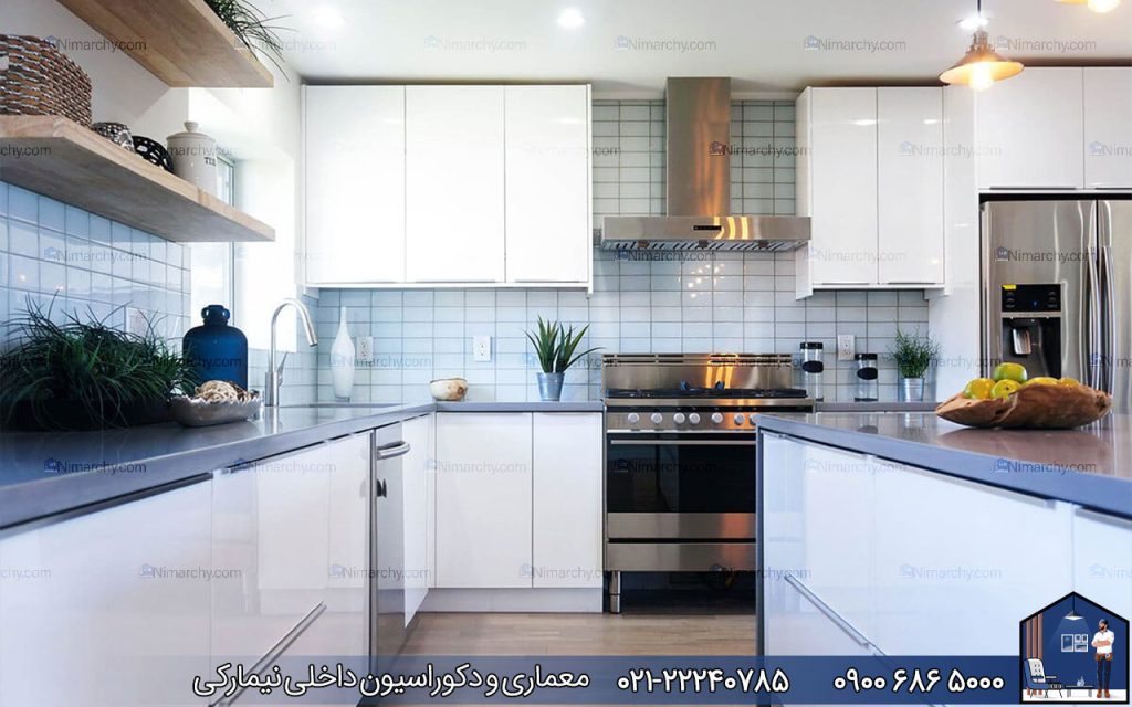 Nimarchy.com - انتخاب بهترین کابینت پولیشی سفید برای آشپزخانه