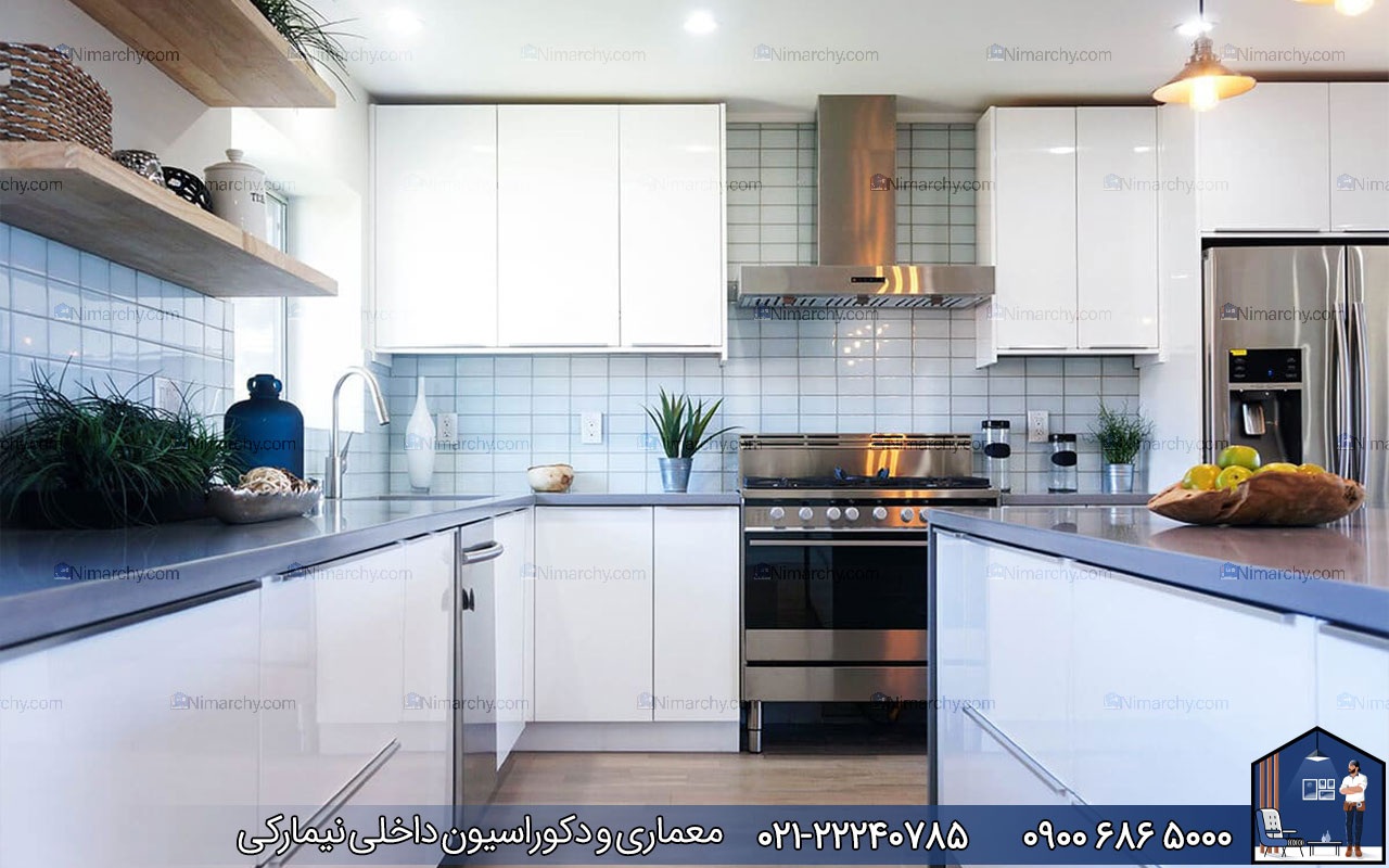 Nimarchy.com - انتخاب بهترین کابینت پولیشی سفید برای آشپزخانه