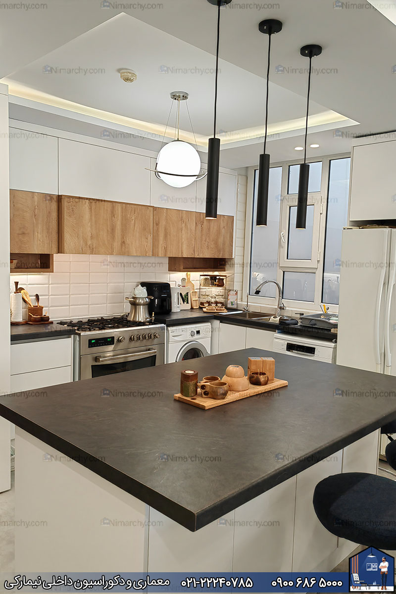 Nimarchy.com - دکوراسیون داخلی و آشپزخانه پروژه نیمارکی در باغ فیض