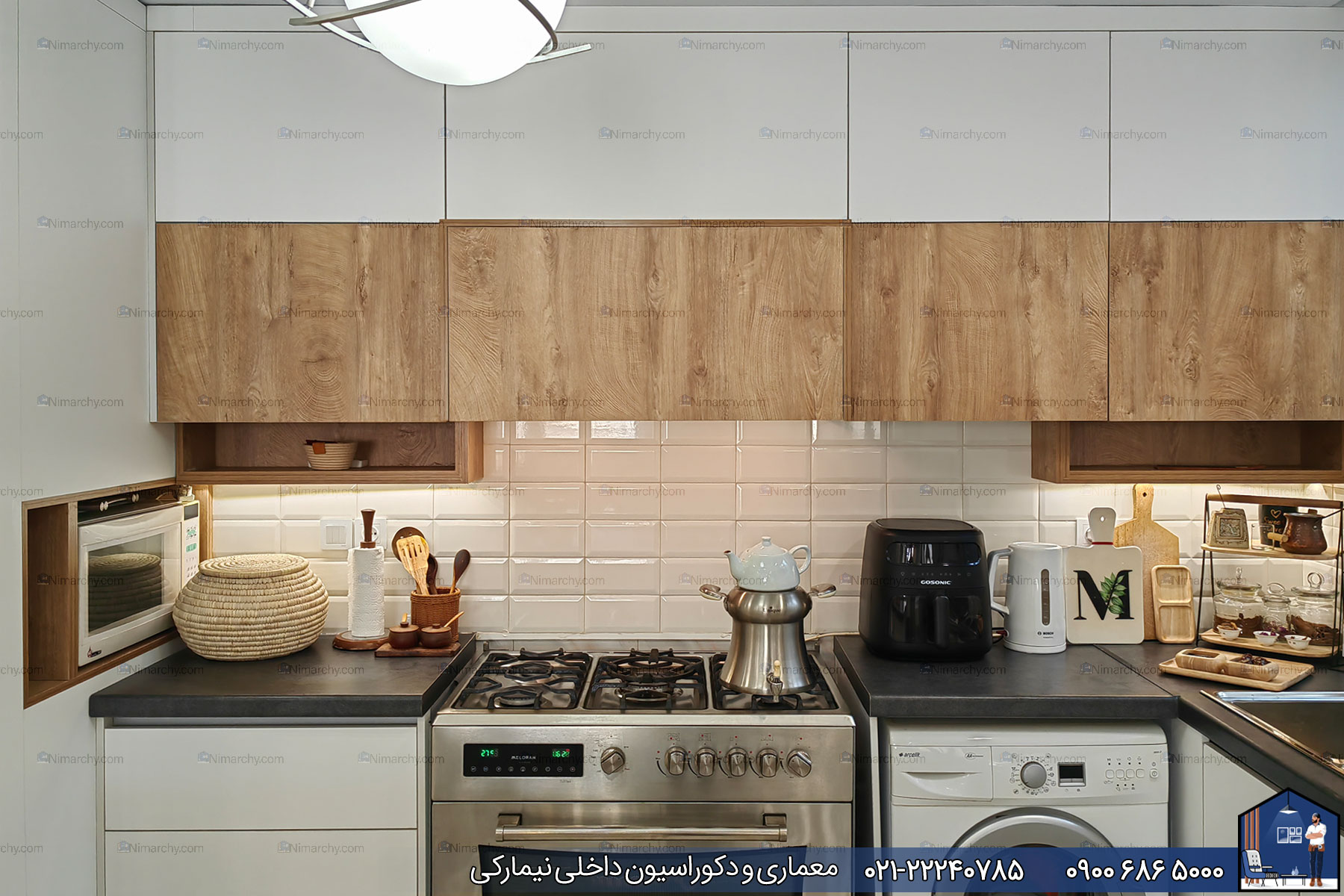Nimarchy.com - دکوراسیون داخلی و آشپزخانه پروژه نیمارکی در باغ فیض