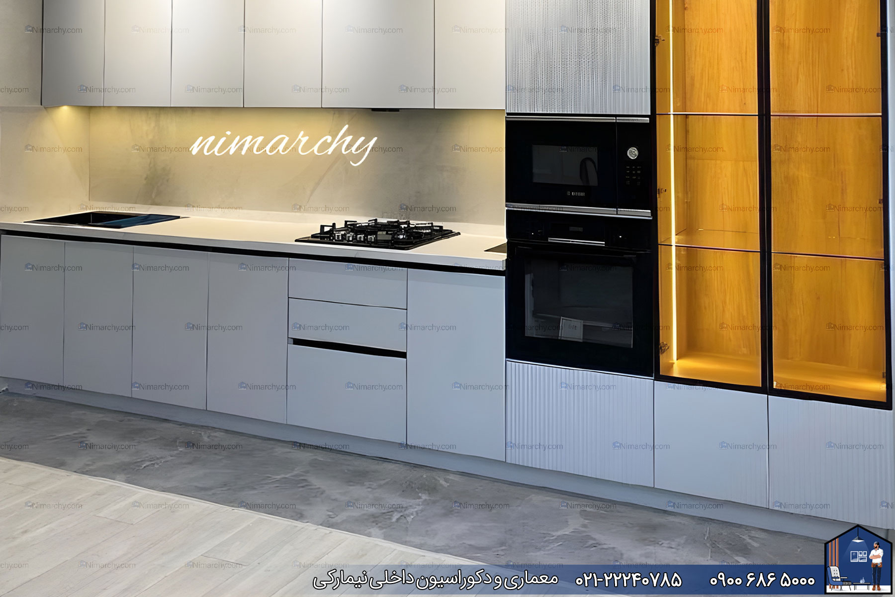 Nimarchy.com - کابینت آشپزخانه مدرن پروژه دماوند