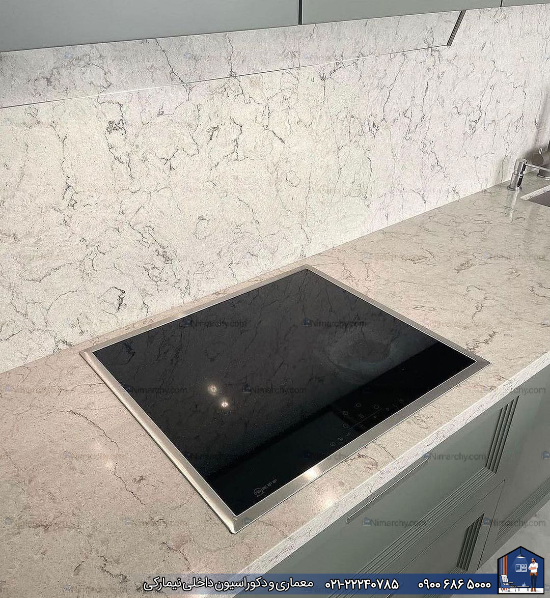 Nimarchy.com - کابینت پلی اورتان به سبک نئوکلاسیک پروژه جنت آباد نیمارکی