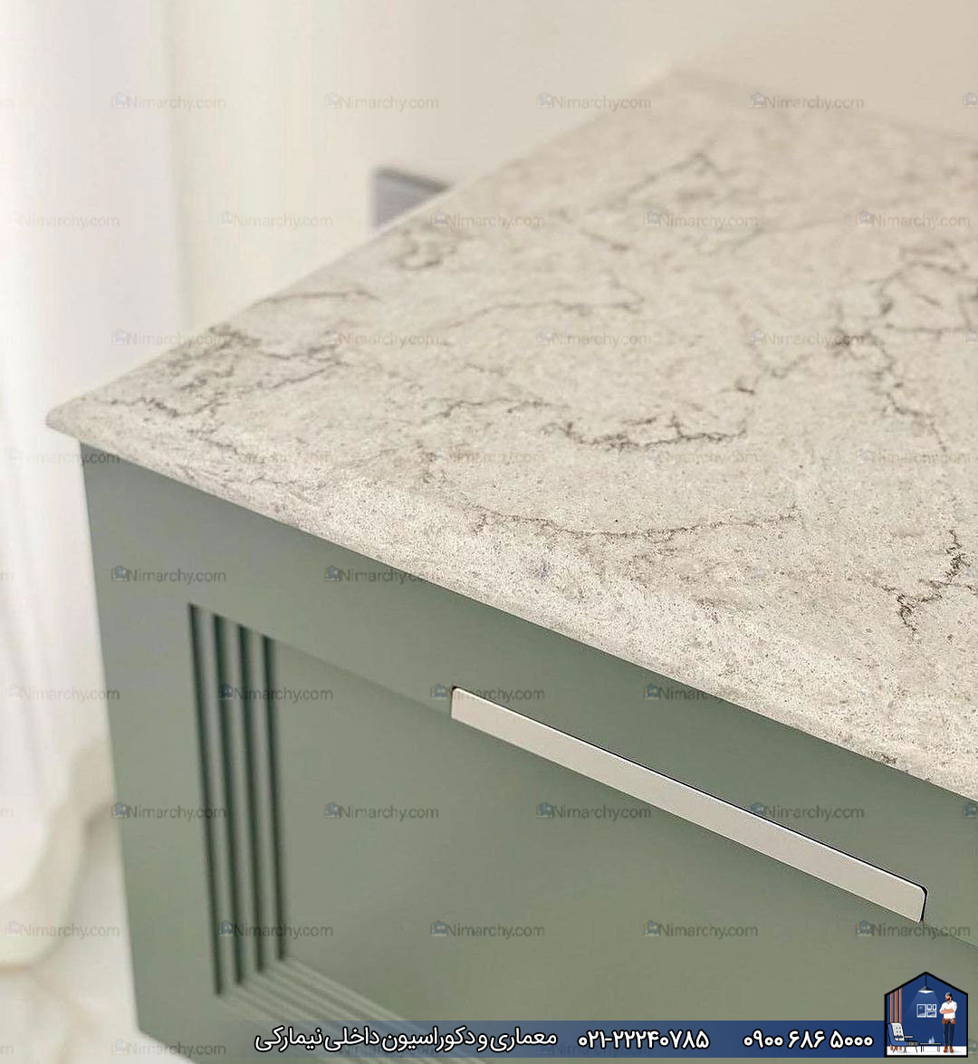 Nimarchy.com - کابینت پلی اورتان به سبک نئوکلاسیک پروژه جنت آباد نیمارکی