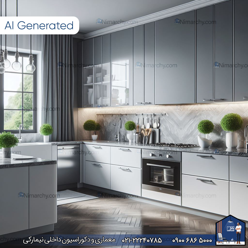 Nimarchy.com - رنگ بندی کابینت پلی اورتان