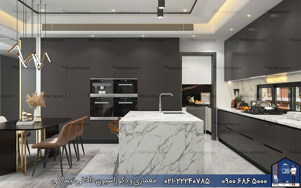 Nimarchy.com - رنگ بندی کابینت پلی اورتان