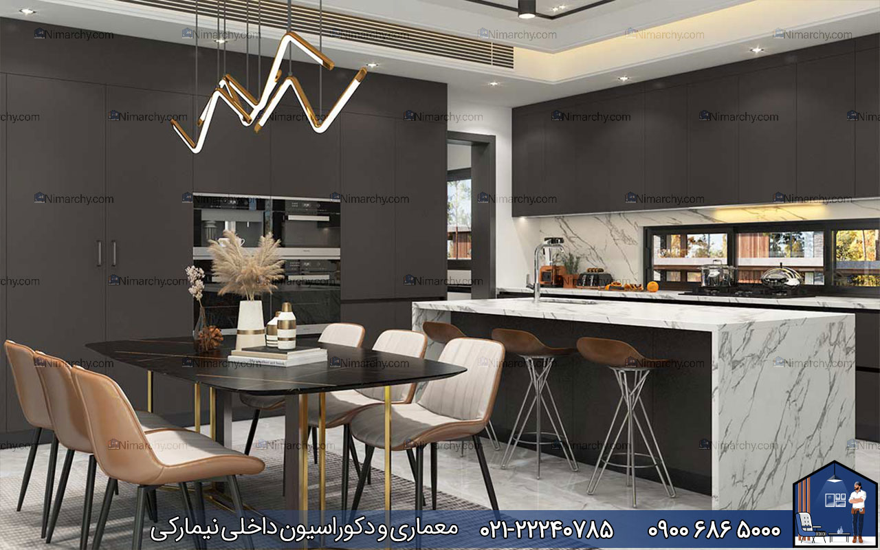 Nimarchy.com - رنگ بندی کابینت پلی اورتان