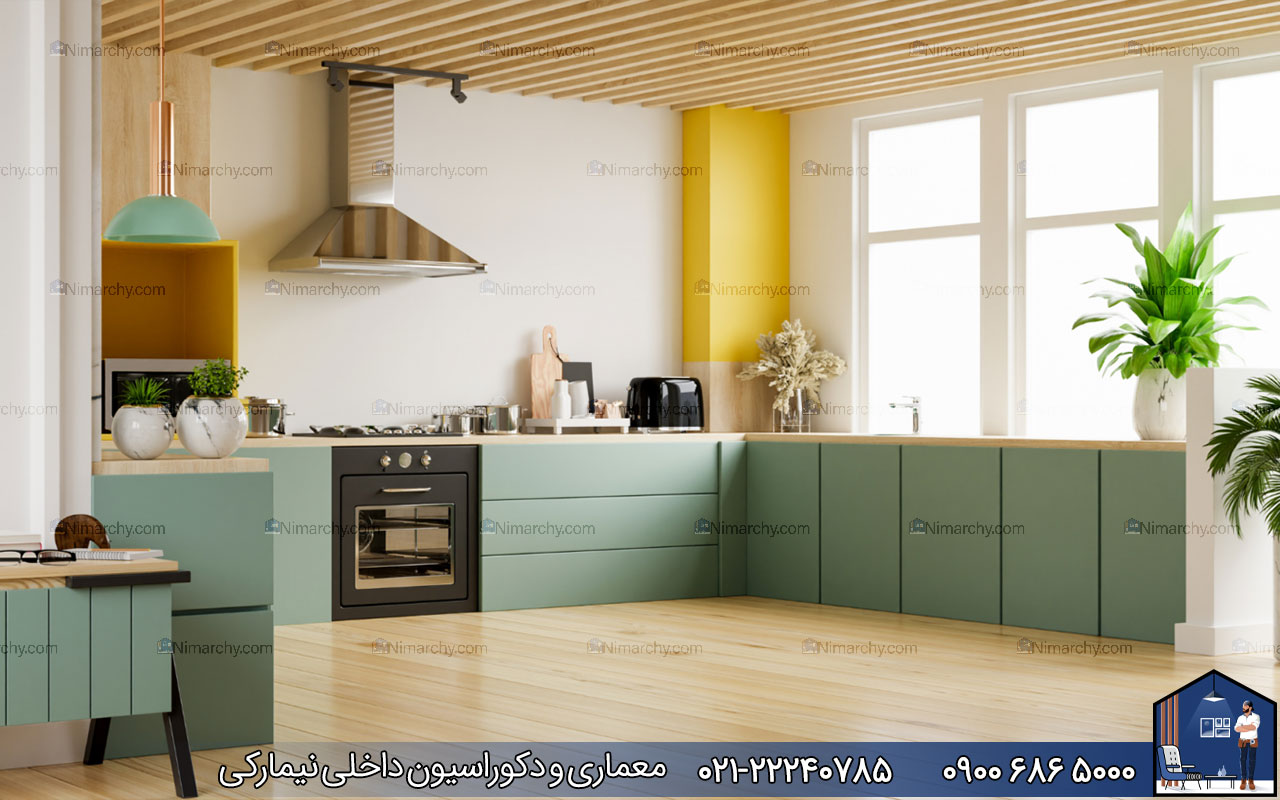 Nimarchy.com - رنگ بندی کابینت پلی اورتان