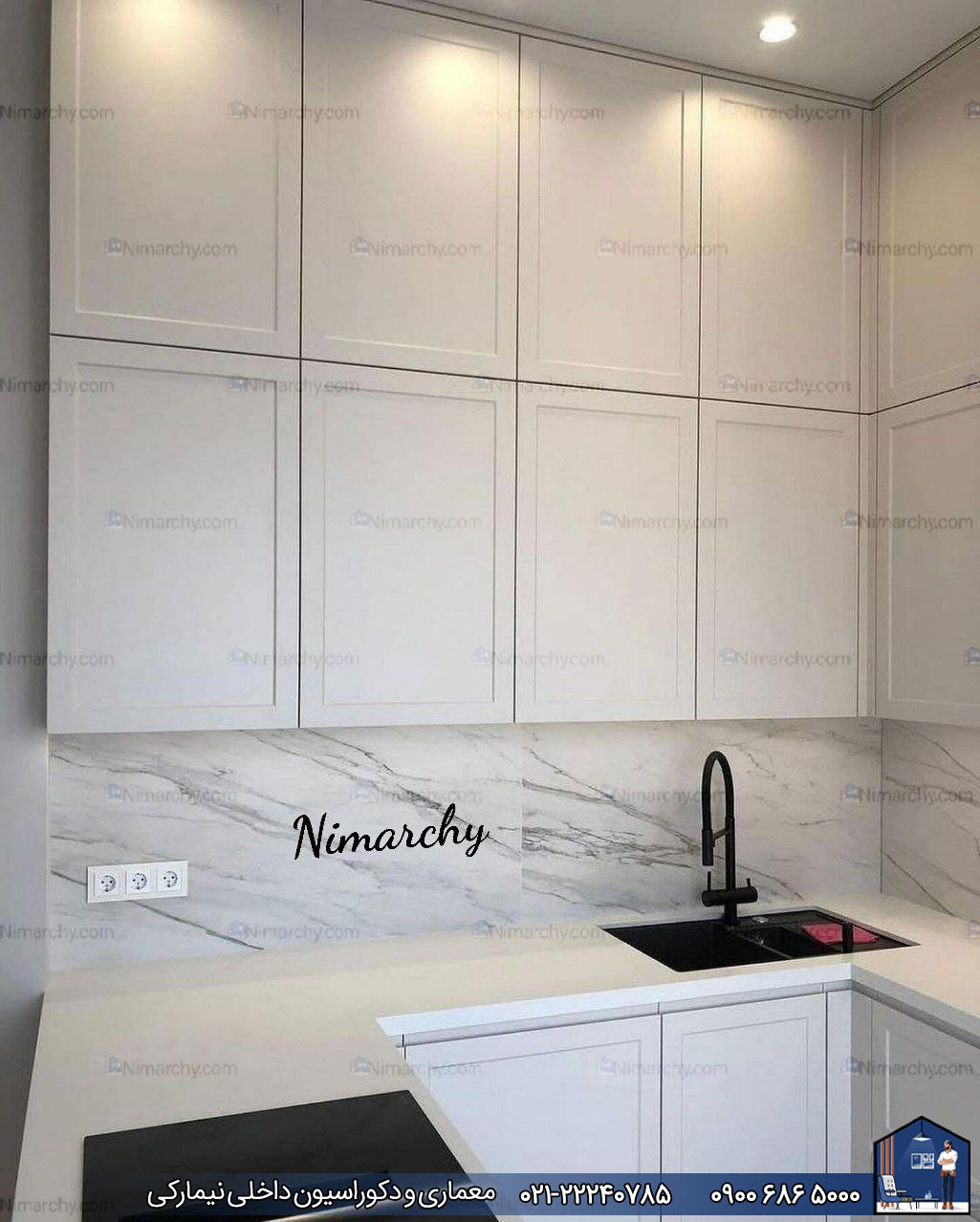 Nimarchy.com - دکور آشپزخانه کوچک پروژه یوسف اباد