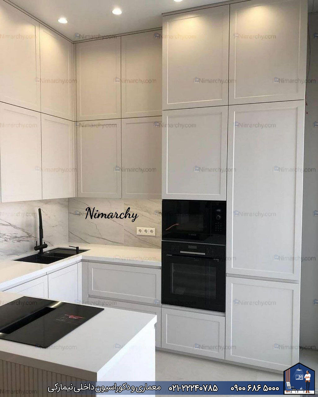 Nimarchy.com - دکور آشپزخانه کوچک پروژه یوسف اباد