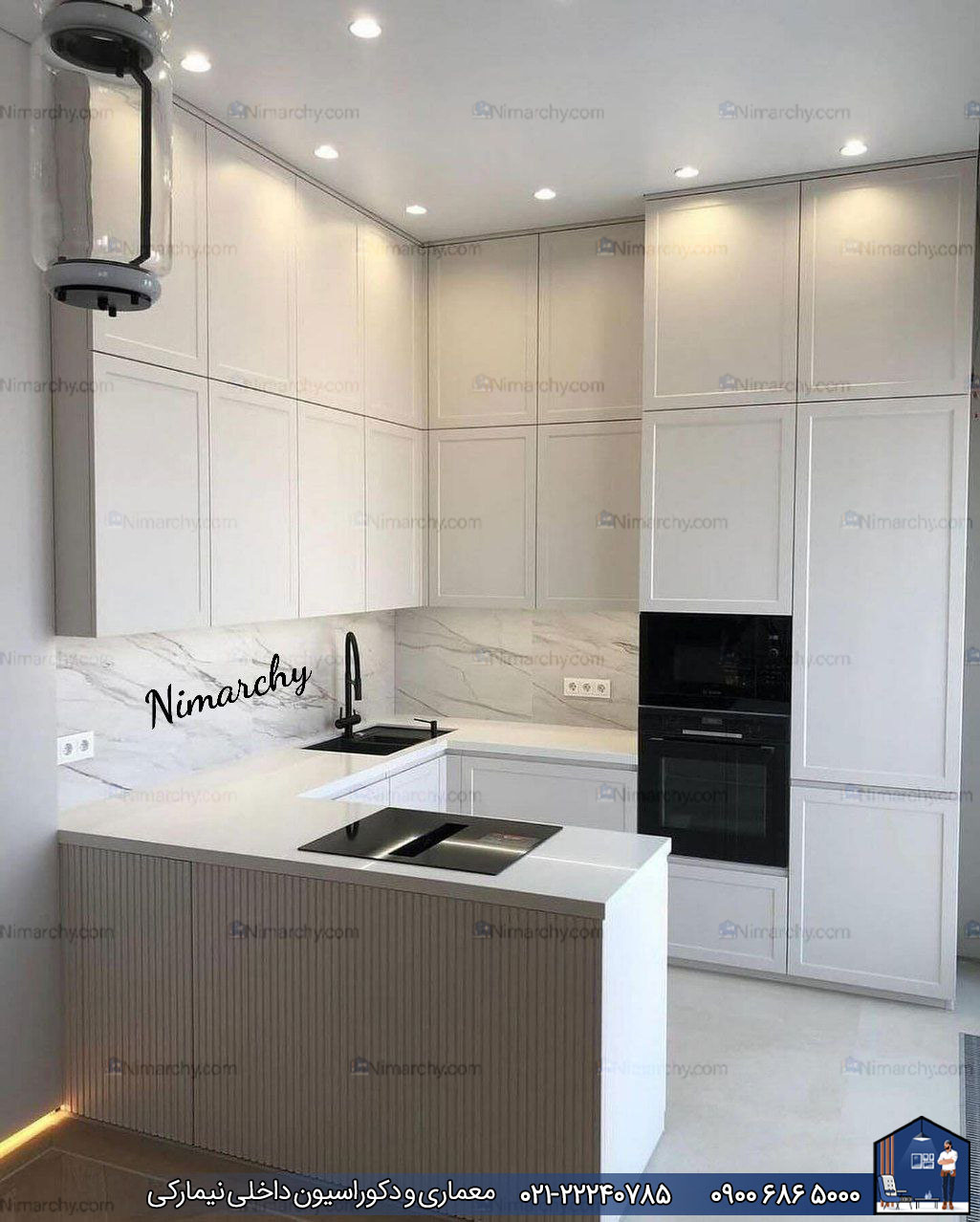 Nimarchy.com - دکور آشپزخانه کوچک پروژه یوسف اباد