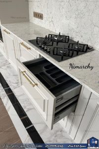 Nimarchy.com - کابینت نئوکلاسیک با سنگ اسپایدر ، آشپزخانه پروژه رامسر