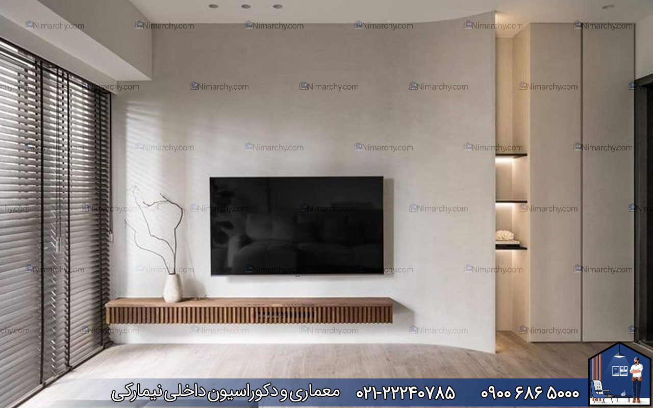 Nimarchy.com - +10 ایده ناب برای تی وی وال یا دکور تلوزیون روی دیوار در 1403