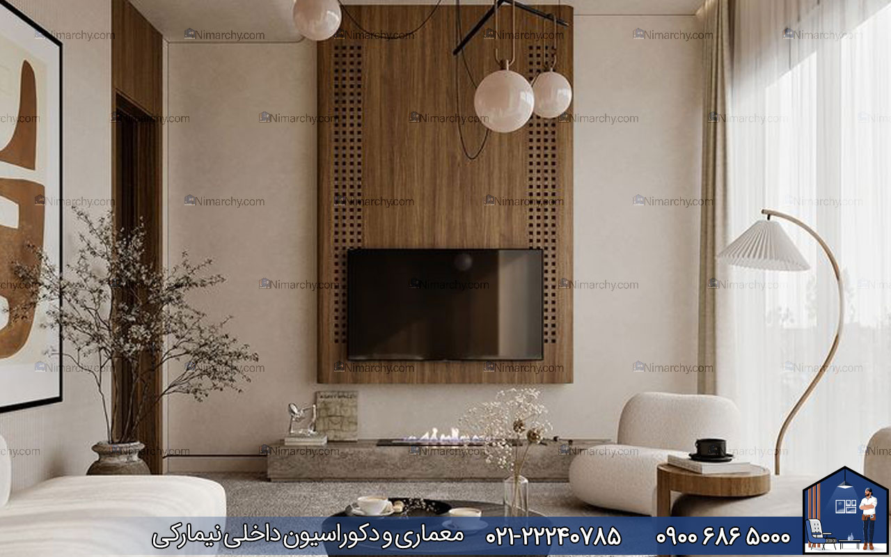 Nimarchy.com - +10 ایده ناب برای تی وی وال یا دکور تلوزیون روی دیوار در 1403