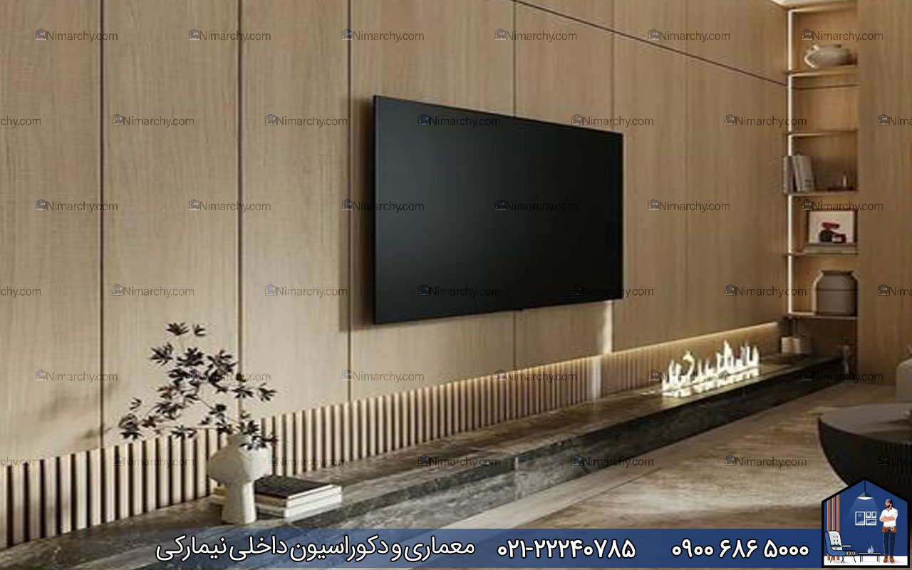 Nimarchy.com - +10 ایده ناب برای تی وی وال یا دکور تلوزیون روی دیوار در 1403