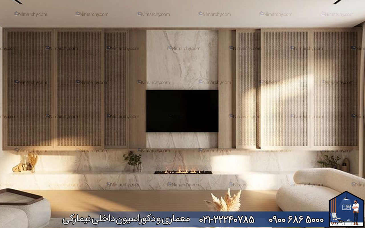 Nimarchy.com - +10 ایده ناب برای تی وی وال یا دکور تلوزیون روی دیوار در 1403