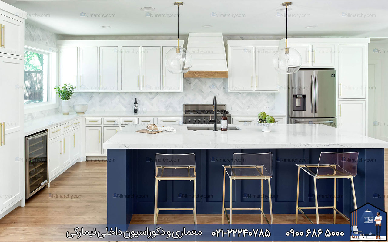 Nimarchy.com - کابینت نئوکلاسیک دورنگ