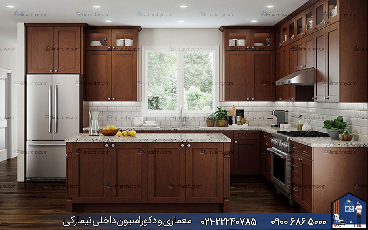 Nimarchy.com - کابینت نئوکلاسیک چوبی