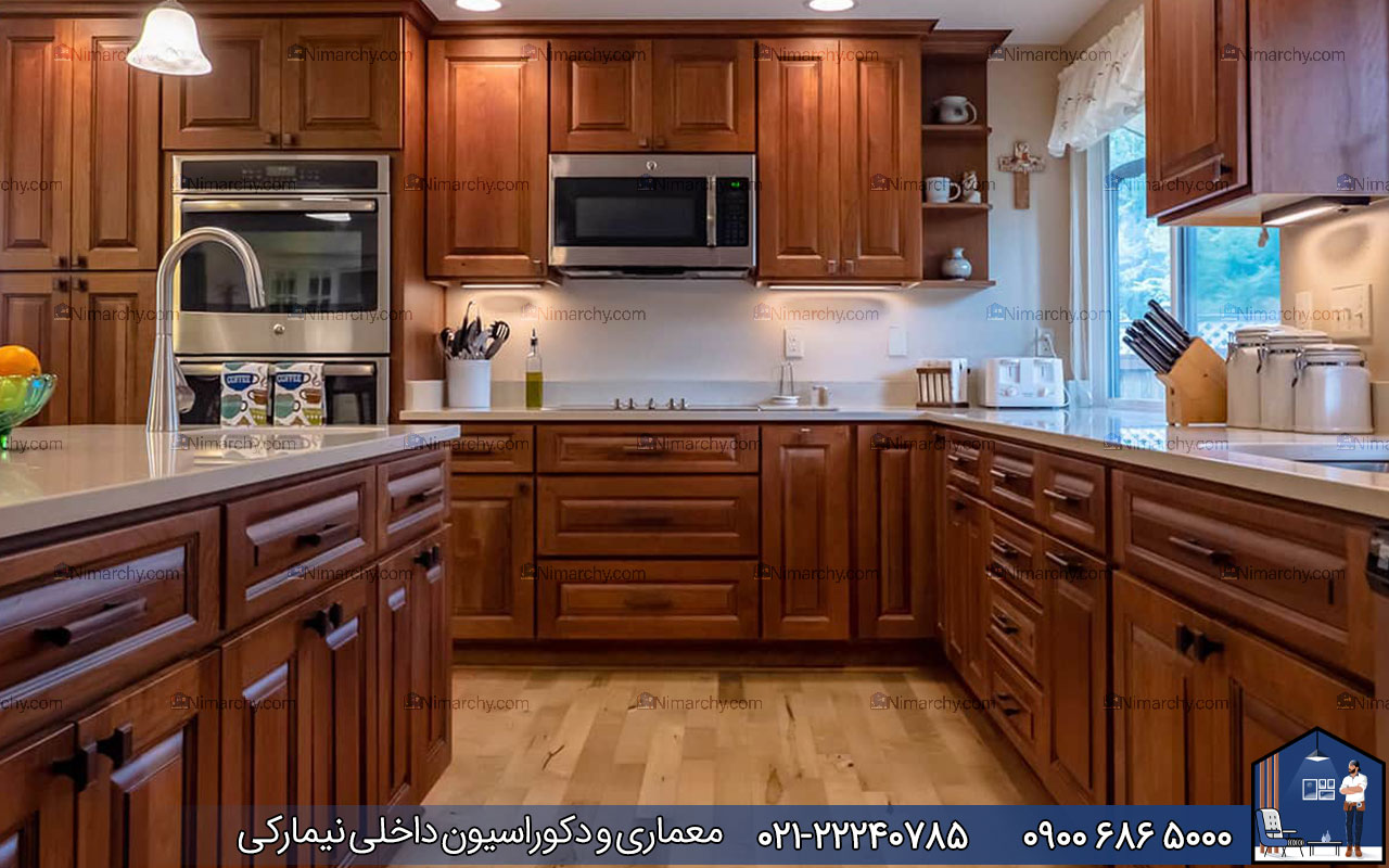 Nimarchy.com - کابینت نئوکلاسیک چوبی