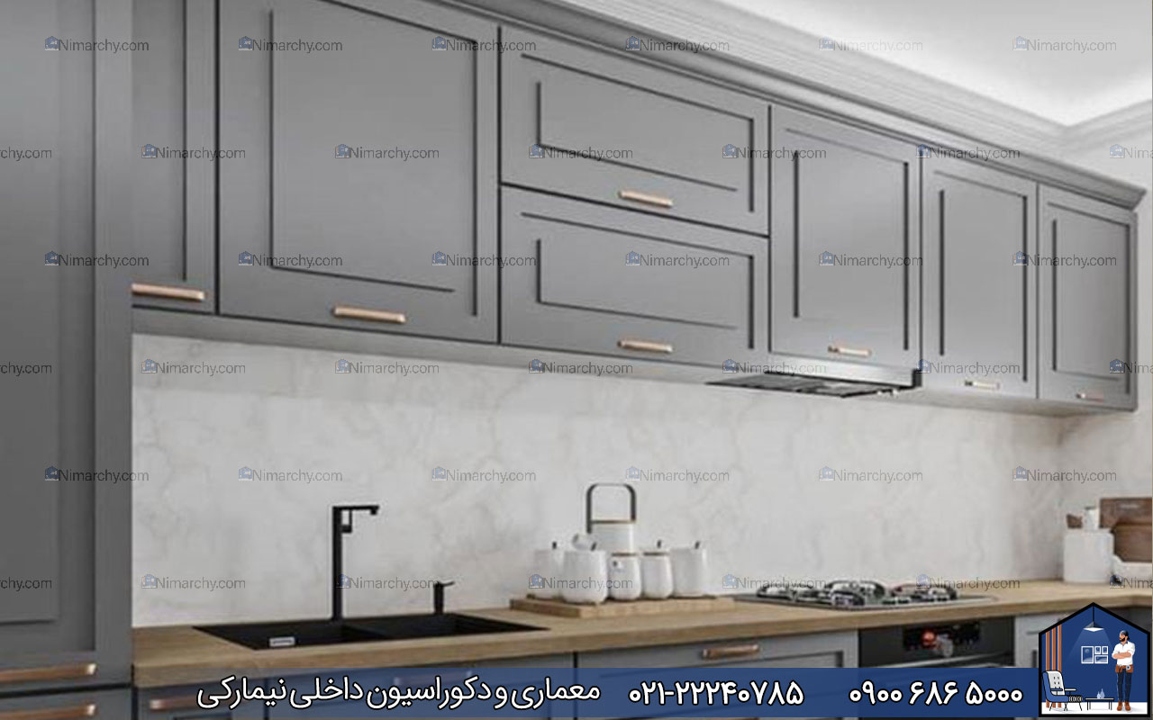 Nimarchy.com - کابینت پلی اورتان طوسی