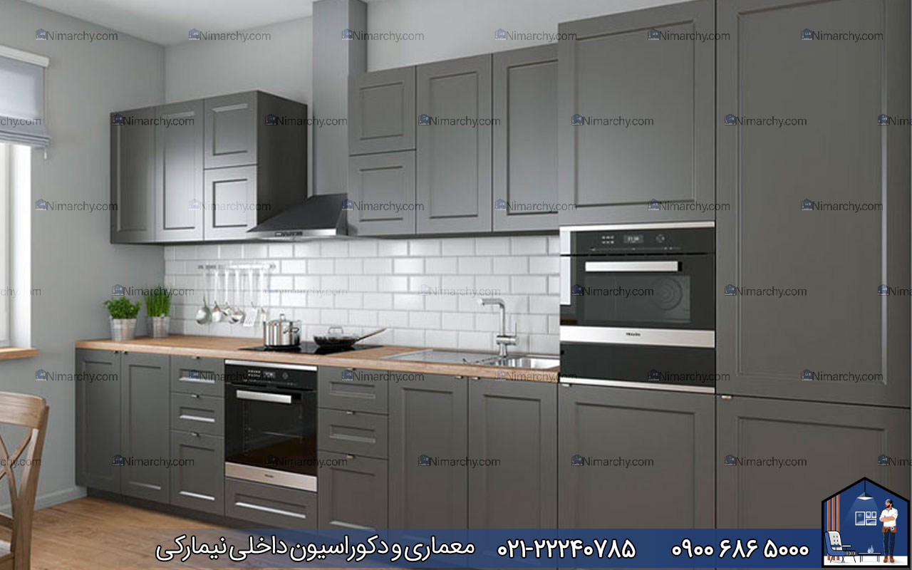 Nimarchy.com - کابینت پلی اورتان طوسی