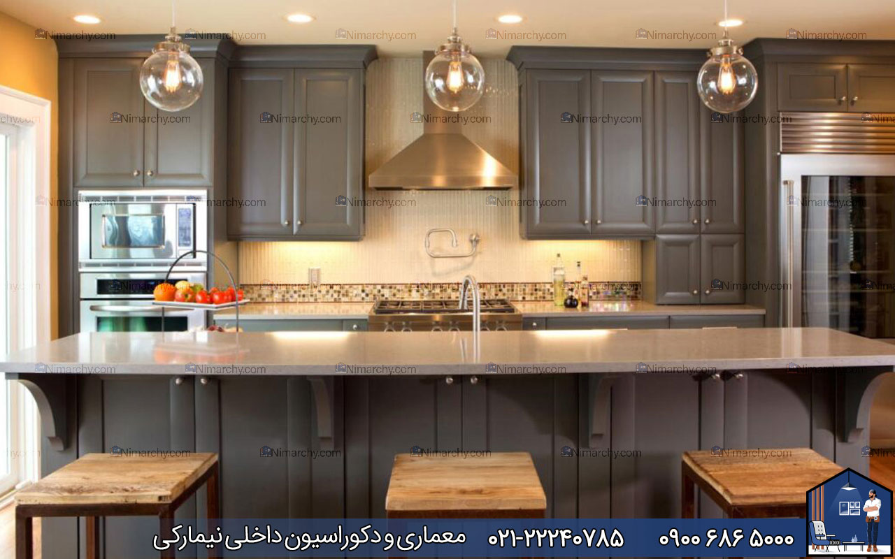 Nimarchy.com - کابینت پلی اورتان طوسی