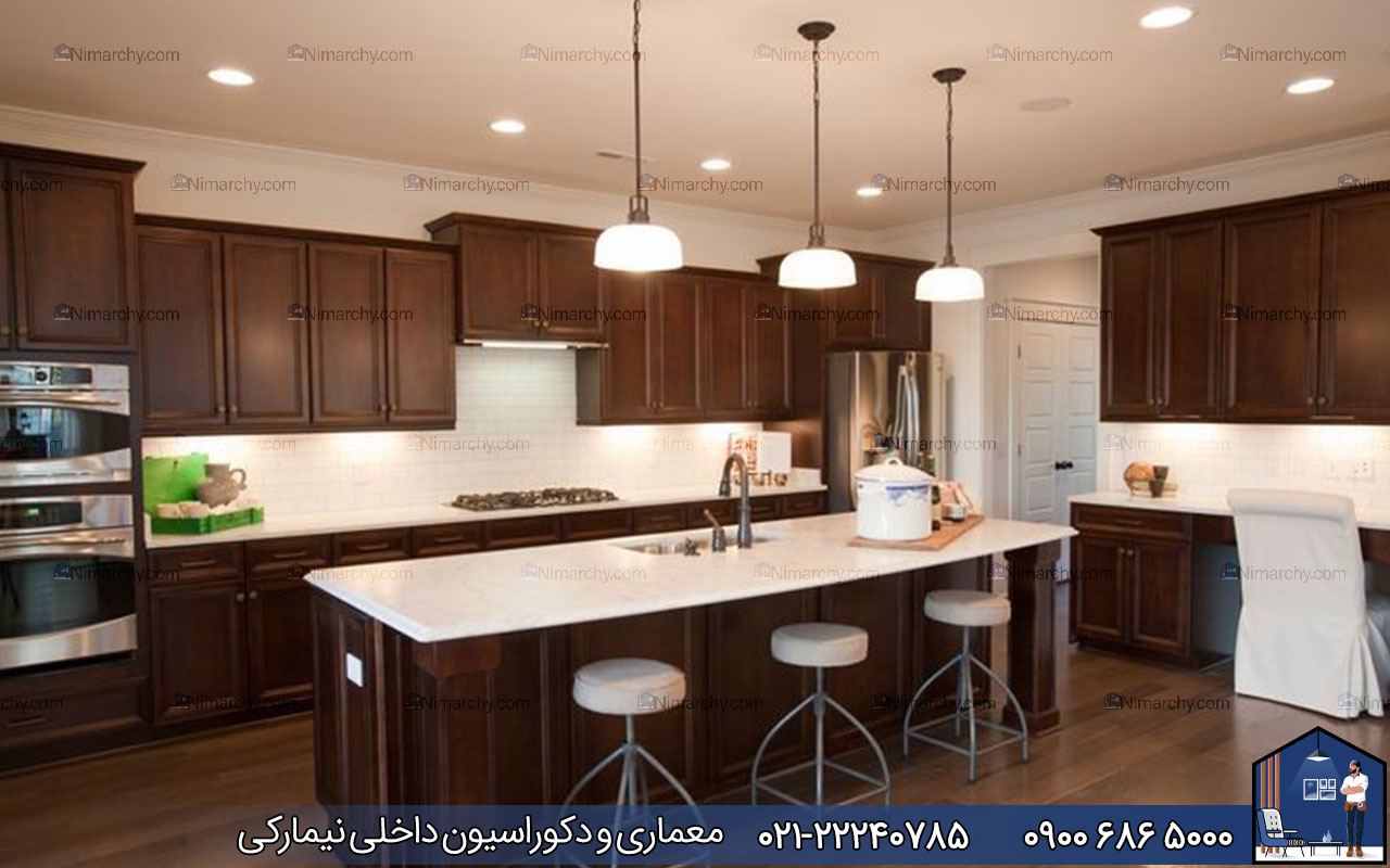 Nimarchy.com - کابینت نئوکلاسیک روکش چوب