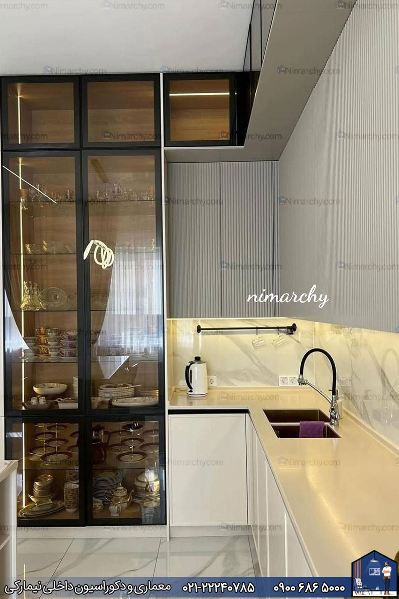 Nimarchy.com - کابینت آشپزخانه پروژه نیمارکی در شهرک غرب