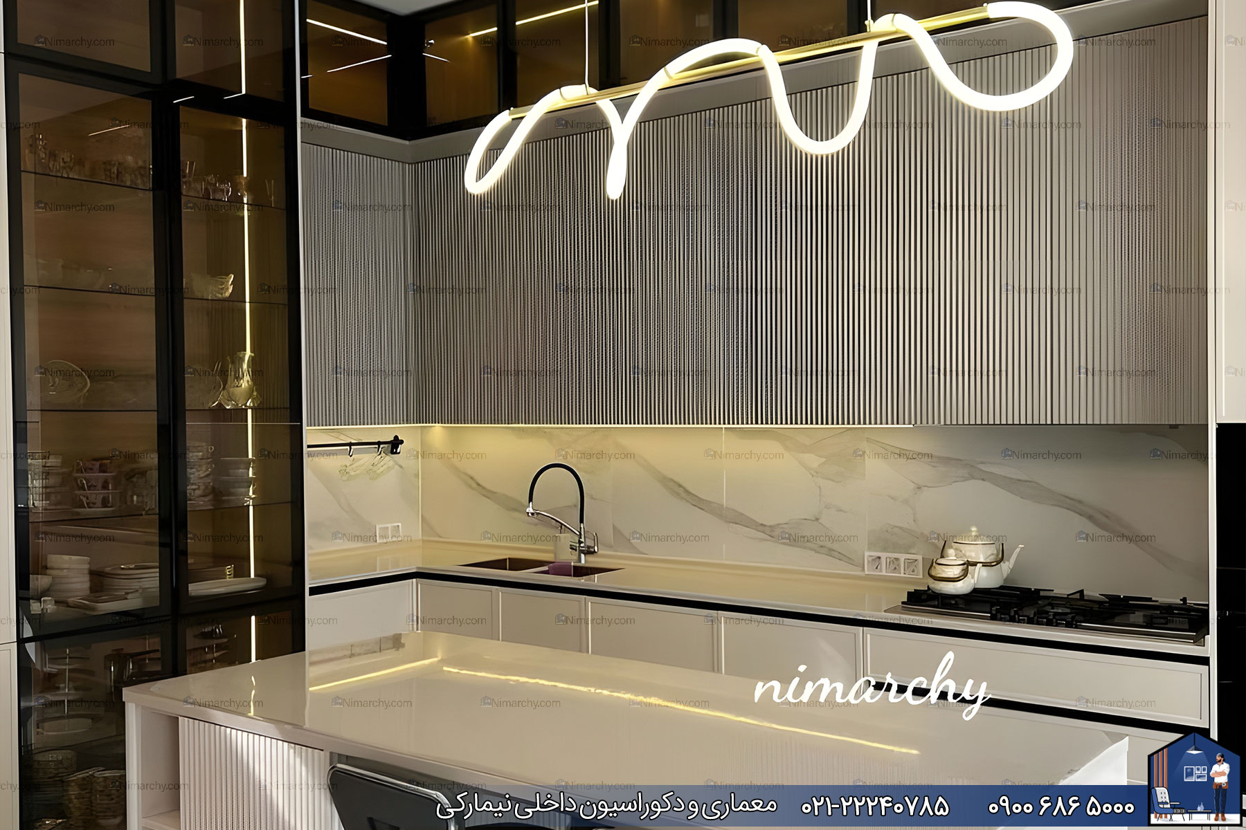Nimarchy.com - کابینت آشپزخانه پروژه نیمارکی در شهرک غرب