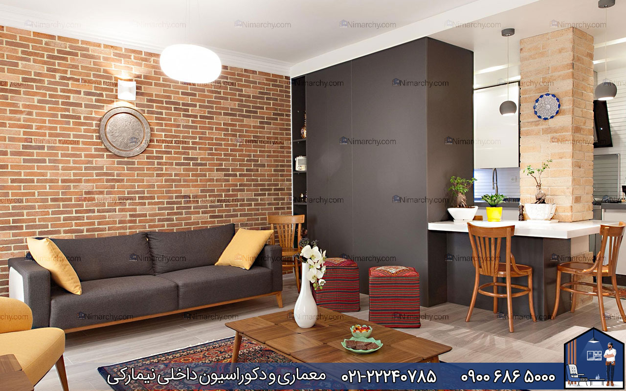 nimarchy.com - دکوراسیون داخلی با آجرسنتی