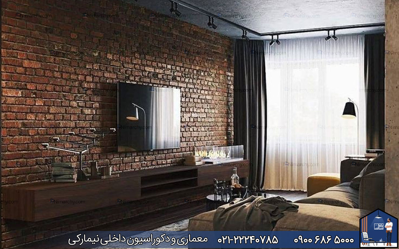 nimarchy.com - دکوراسیون داخلی با آجرسنتی