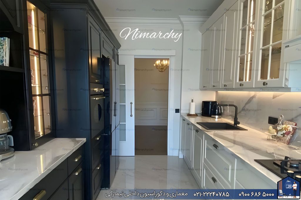 Nimarchy.com - دکوراسیون آشپزخانه پروژه قائم شهر نیمارکی