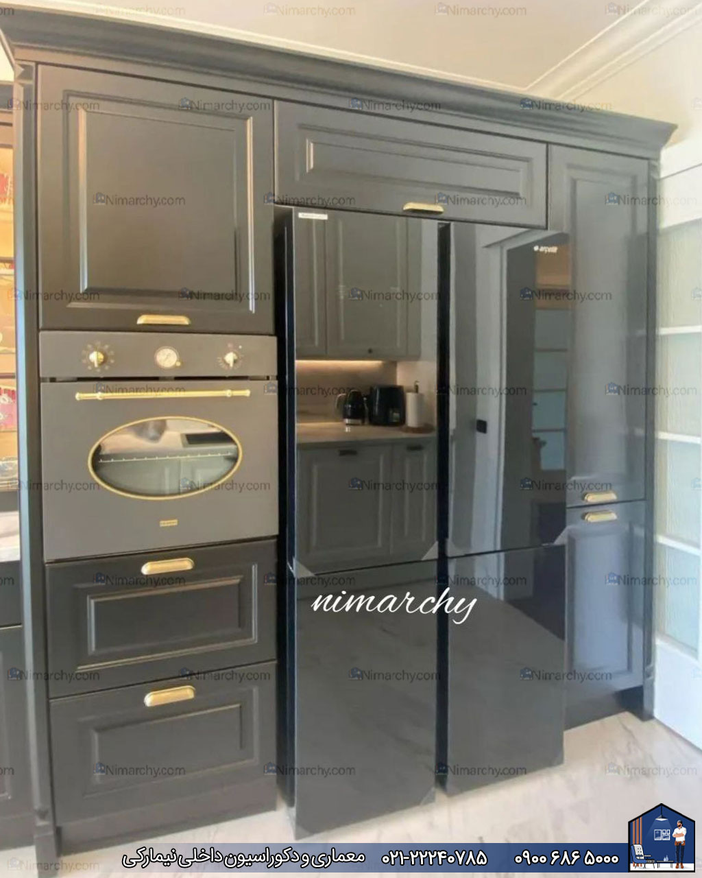 Nimarchy.com - دکوراسیون آشپزخانه پروژه قائم شهر نیمارکی