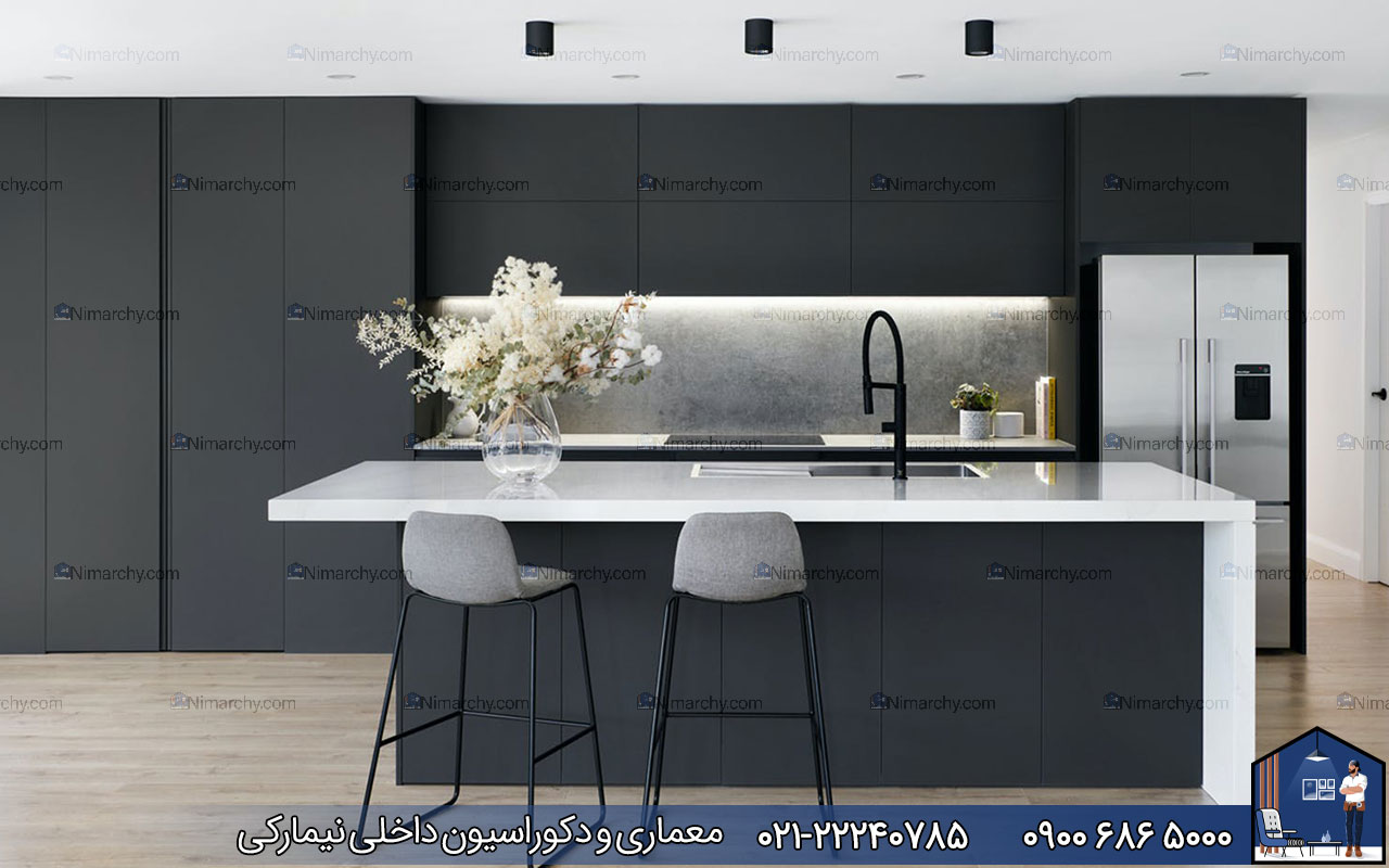 nimarchy.com - رنگ کابینت مدرن