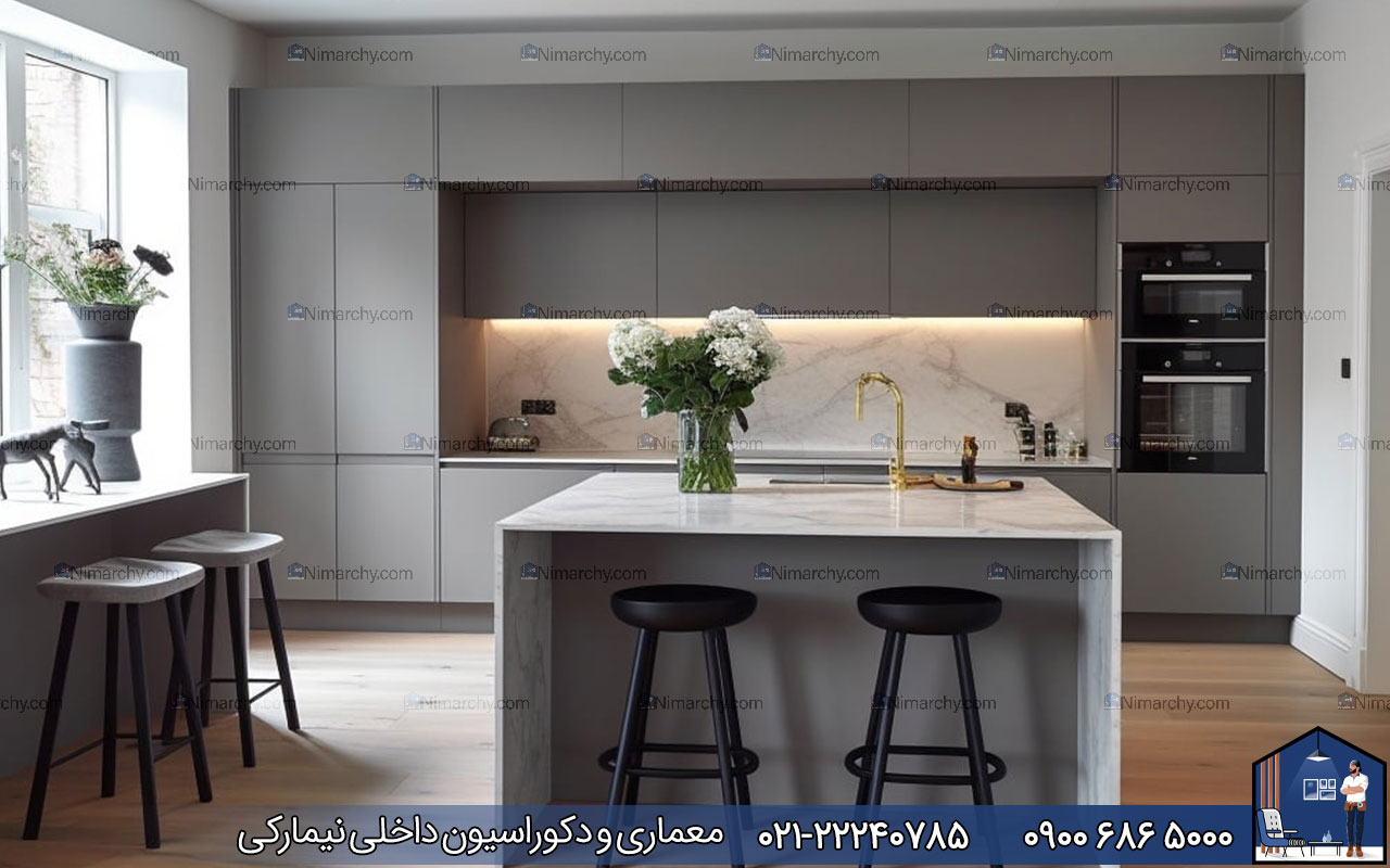 nimarchy.com - رنگ کابینت مدرن