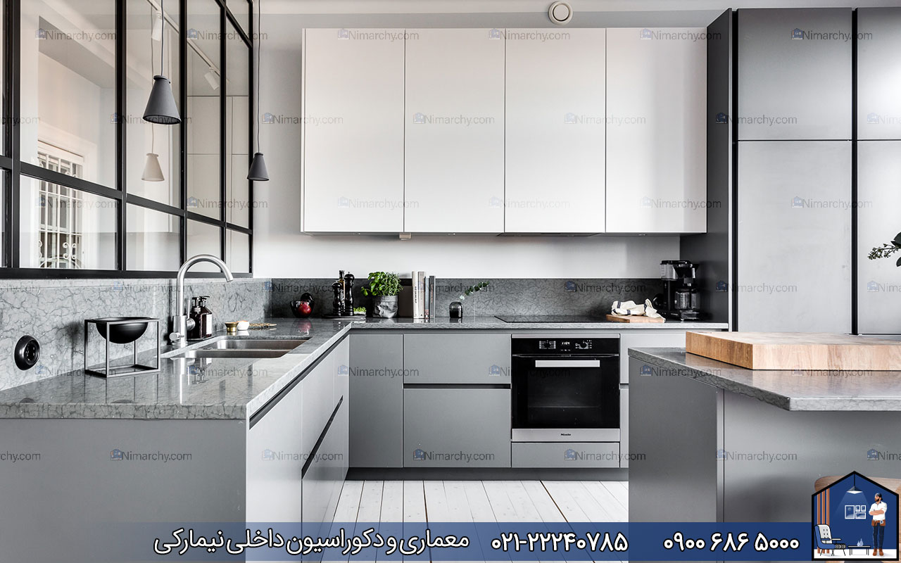 nimarchy.com - رنگ کابینت مدرن