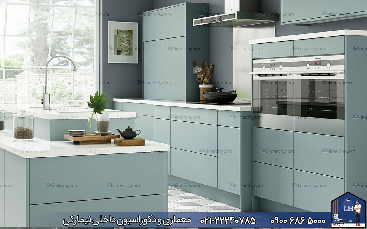 nimarchy.com - رنگ کابینت مدرن
