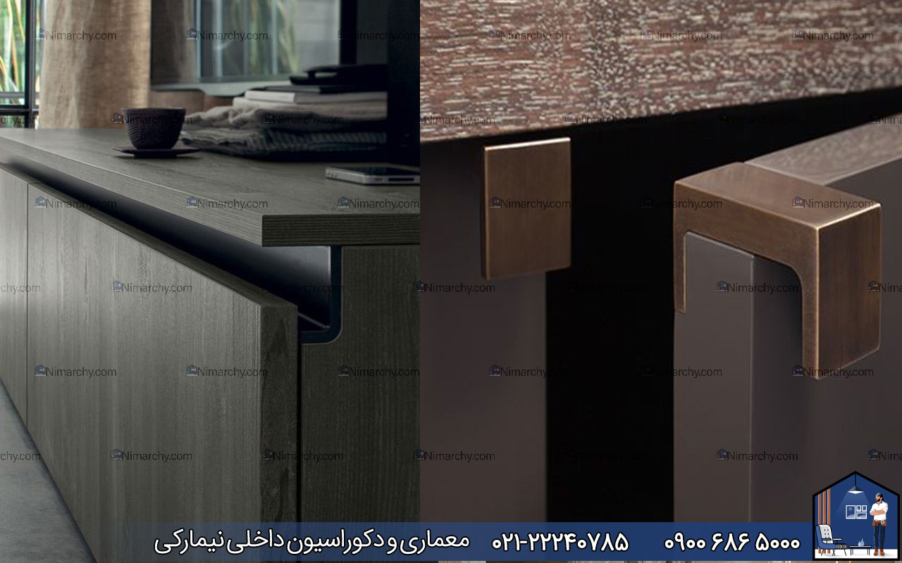 nimarchy.com - کابینت مدرن دستگیره مخفی