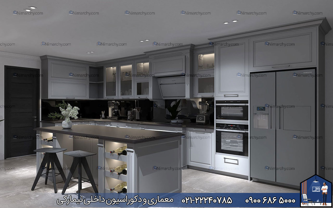 nimarchy.com - کابینت نئوکلاسیک پلی اورتان