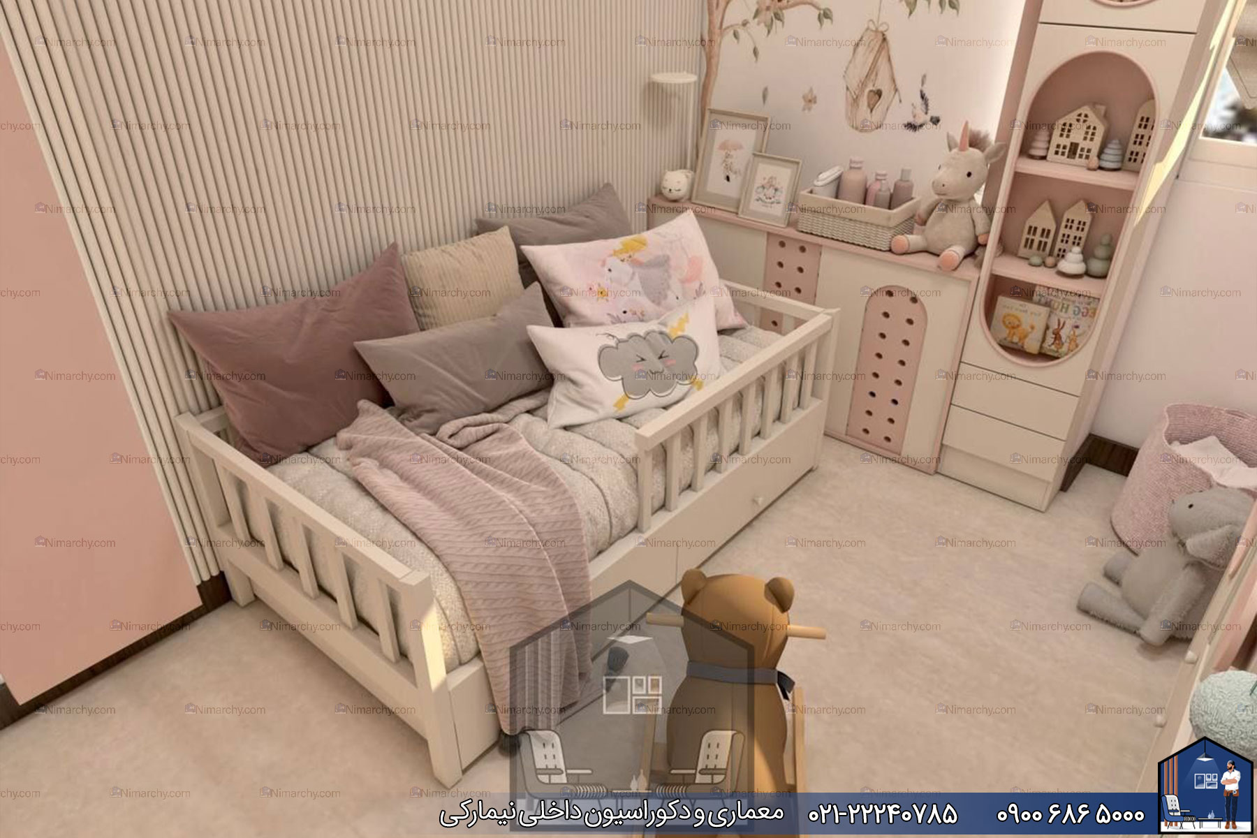 Nimarchy.com - دکوراسیون اتاق خواب دخترانه