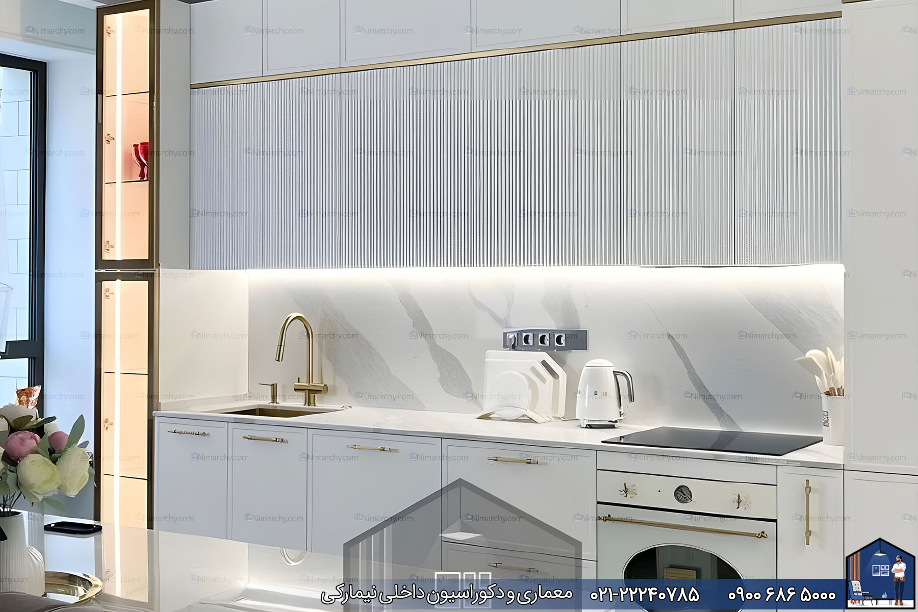 Nimarchy.com - کابینت آشپزخانه مدرن پروژه گرگان