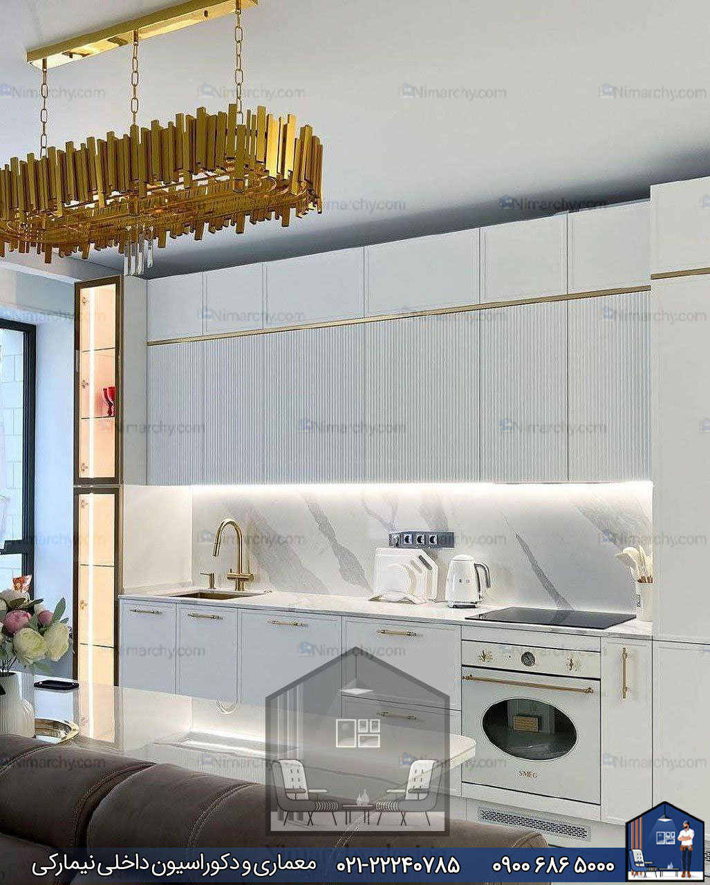 Nimarchy.com - کابینت آشپزخانه مدرن پروژه گرگان