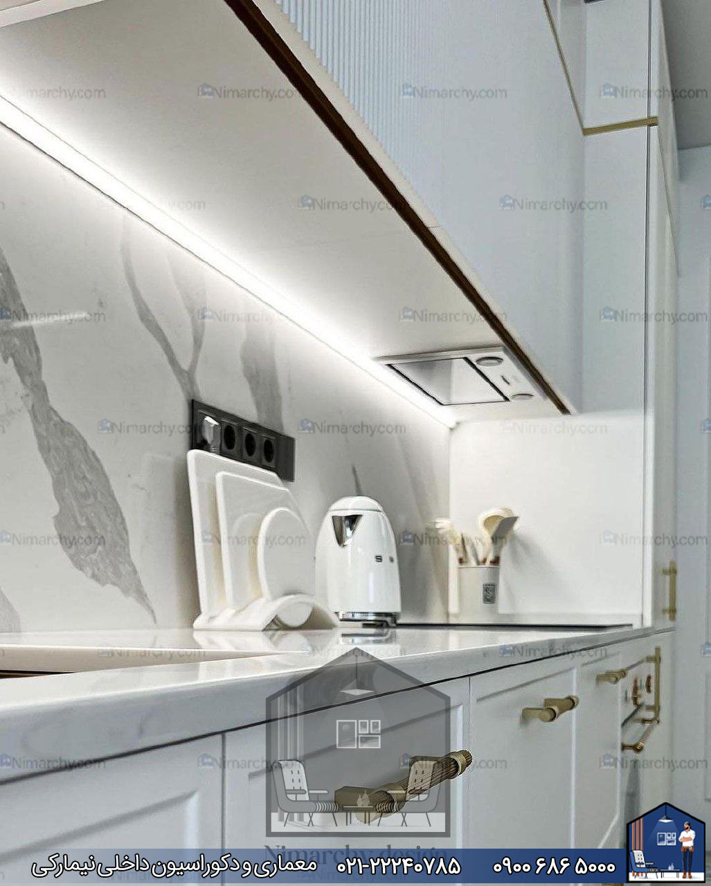Nimarchy.com - کابینت آشپزخانه مدرن پروژه گرگان