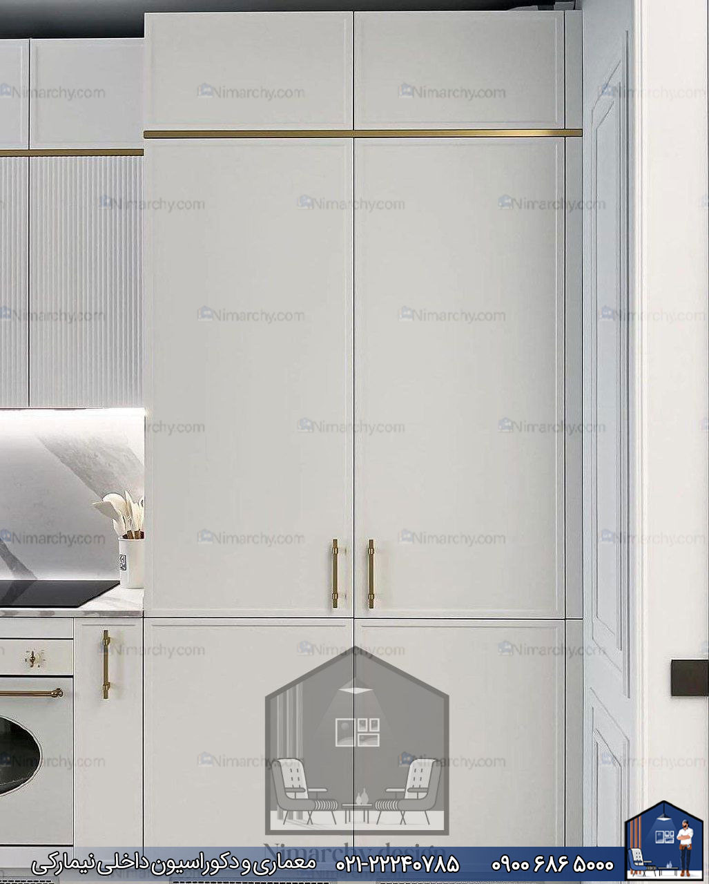 Nimarchy.com - کابینت آشپزخانه مدرن پروژه گرگان