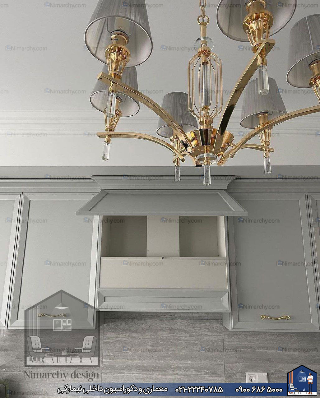 Nimarchy.com - کابینت آشپزخانه نئوکلاسیک پروژه اراک